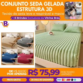 Lençol Ajustável de Pelúcia de Coelho Luxe + 3 Brindes