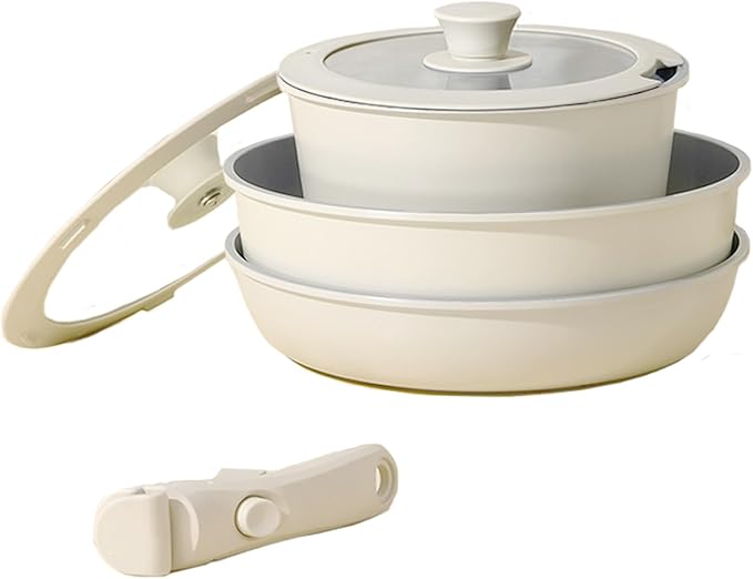 Kit Panelas CookWare Com Alças Removíveis + Kit 10 Potes Herméticos e + 3 Brindes