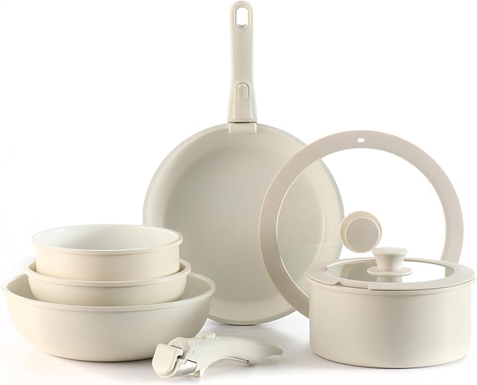 Kit Panelas CookWare Com Alças Removíveis + Kit 10 Potes Herméticos e + 3 Brindes